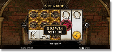 Play Game of Thrones mobile pokies on your smartphone or tablet