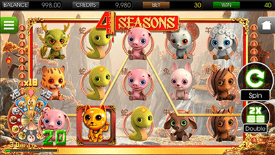 4 Seasons mobile pokies by BetSoft